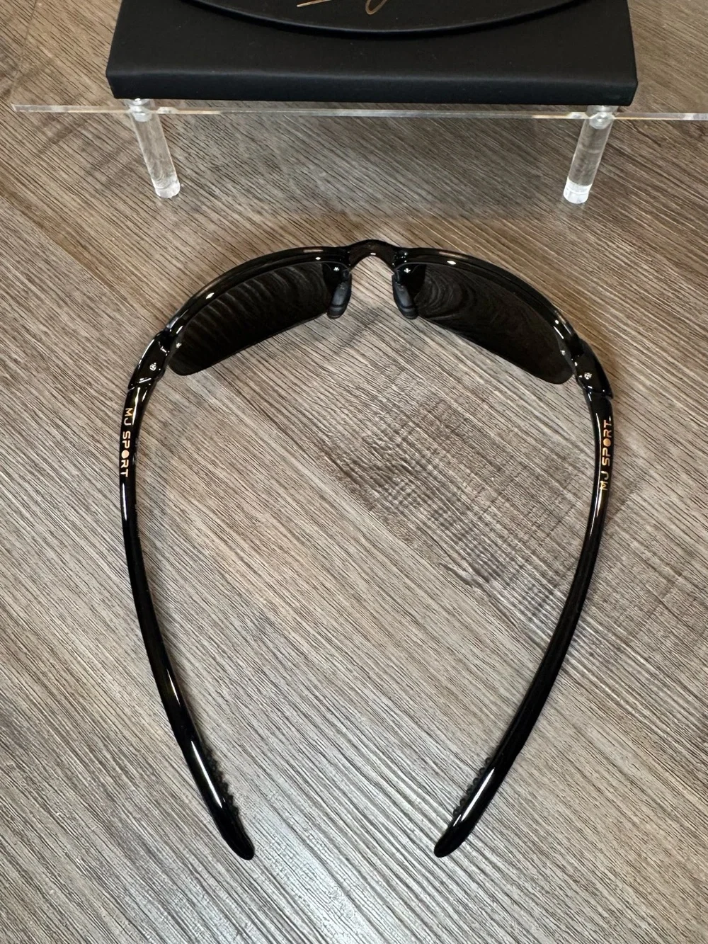 Maui Jim Ho’okipa Rimless Polarized Black Sunglasses